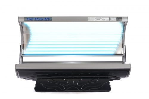 Solar Wave 32S Tanning Bed with 32 Lamps open